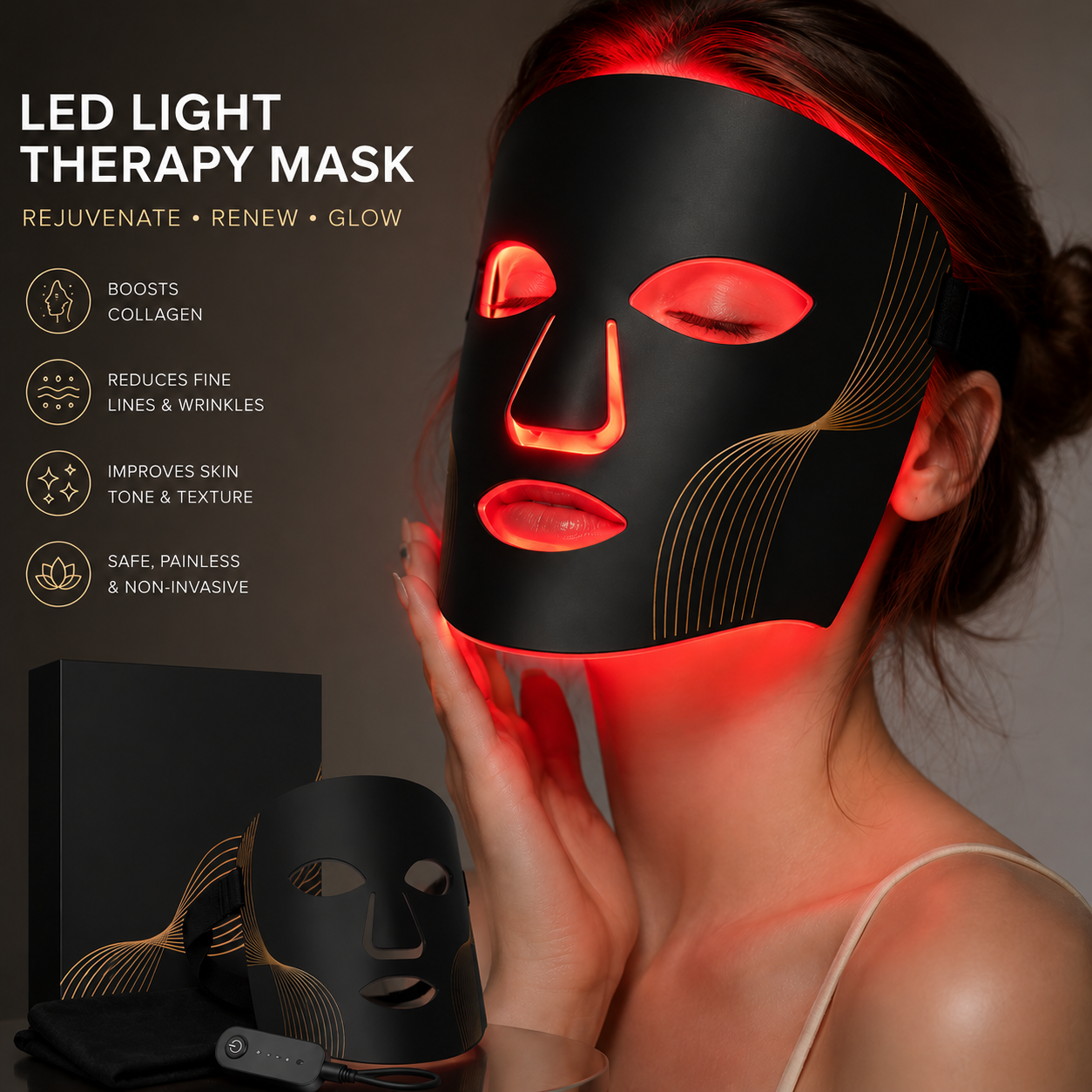 Red-Light Therapy LED Mask