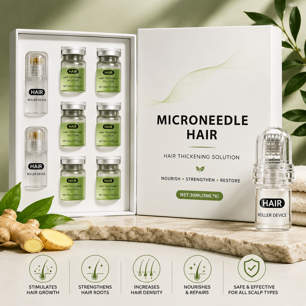 Hair-Growth Derma Roller & Serum Kit