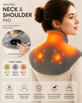 Heated Neck & Shoulder Relief Wrap — 3-Level Heat + Vibration Therapy