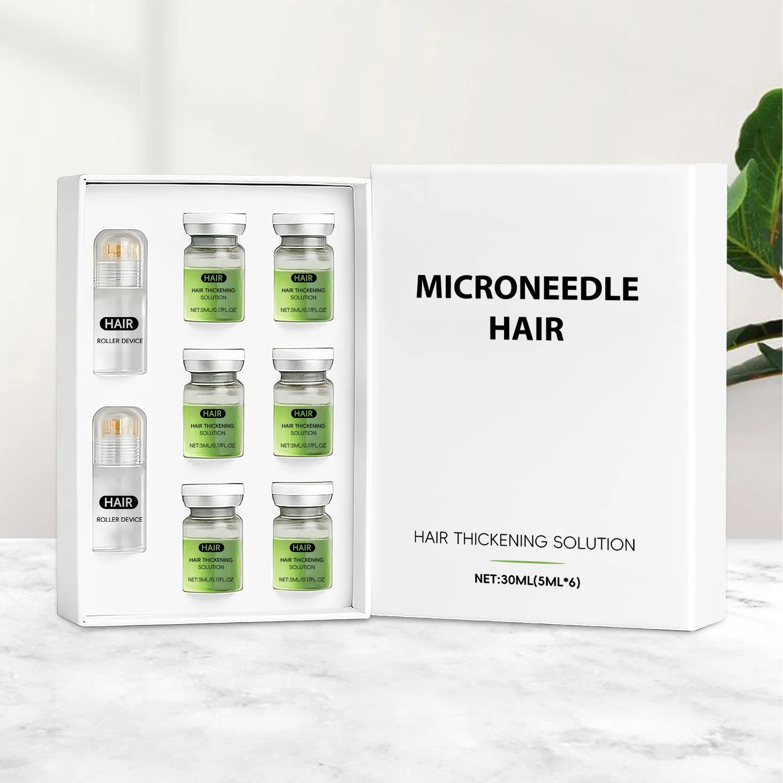 Hair-Growth Derma Roller & Serum Kit