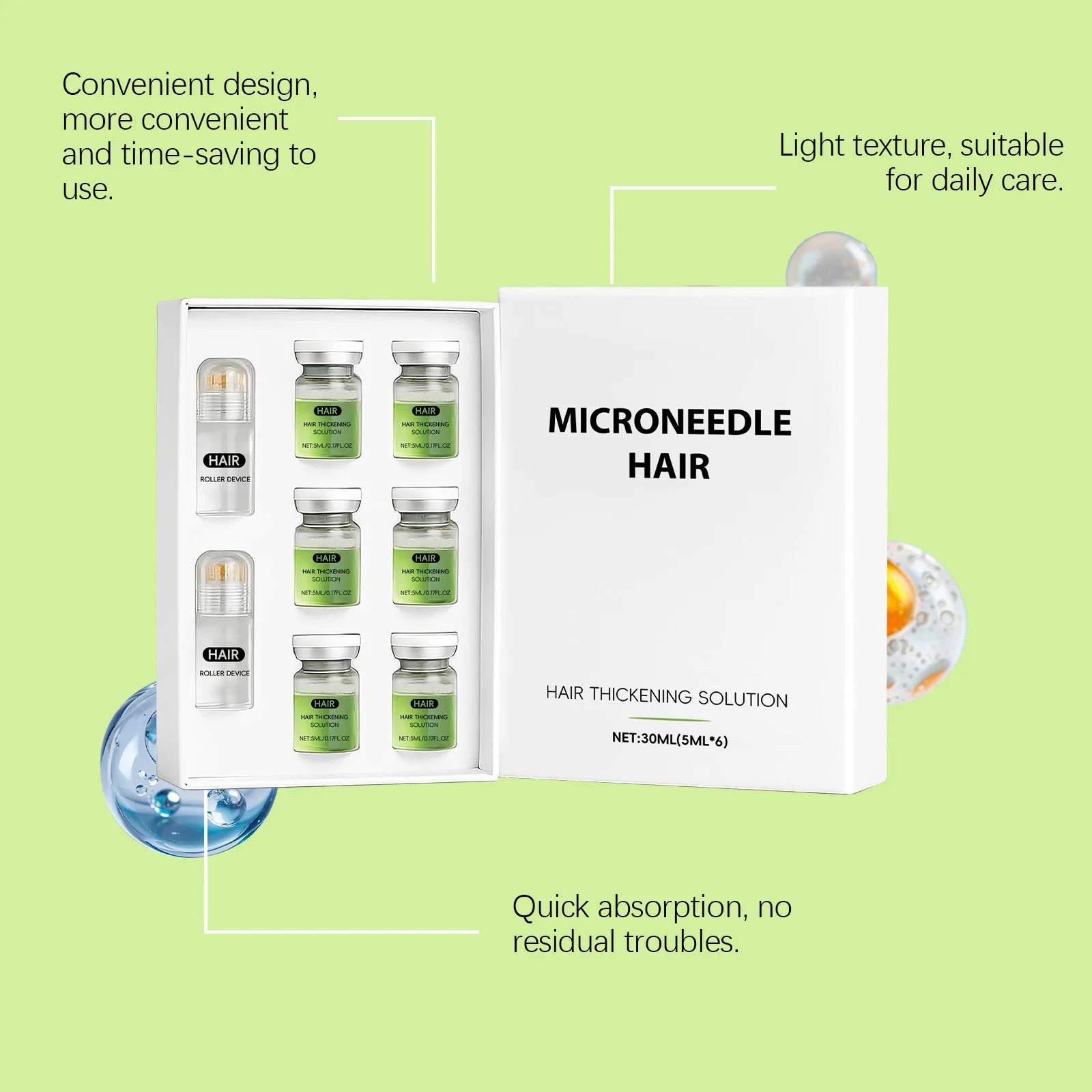 Hair-Growth Derma Roller & Serum Kit