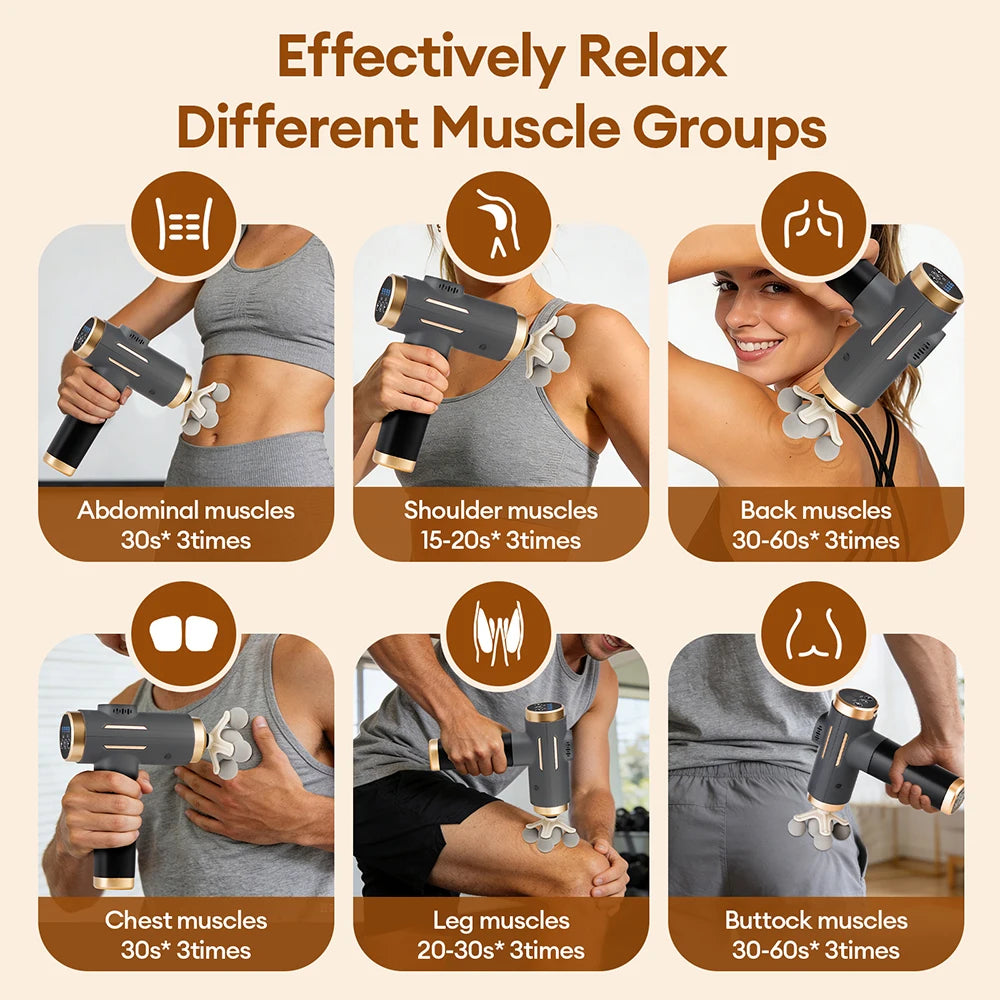 Pro Fascia Massage Gun — 11 Heads, 99 Speeds, Deep Muscle Recovery