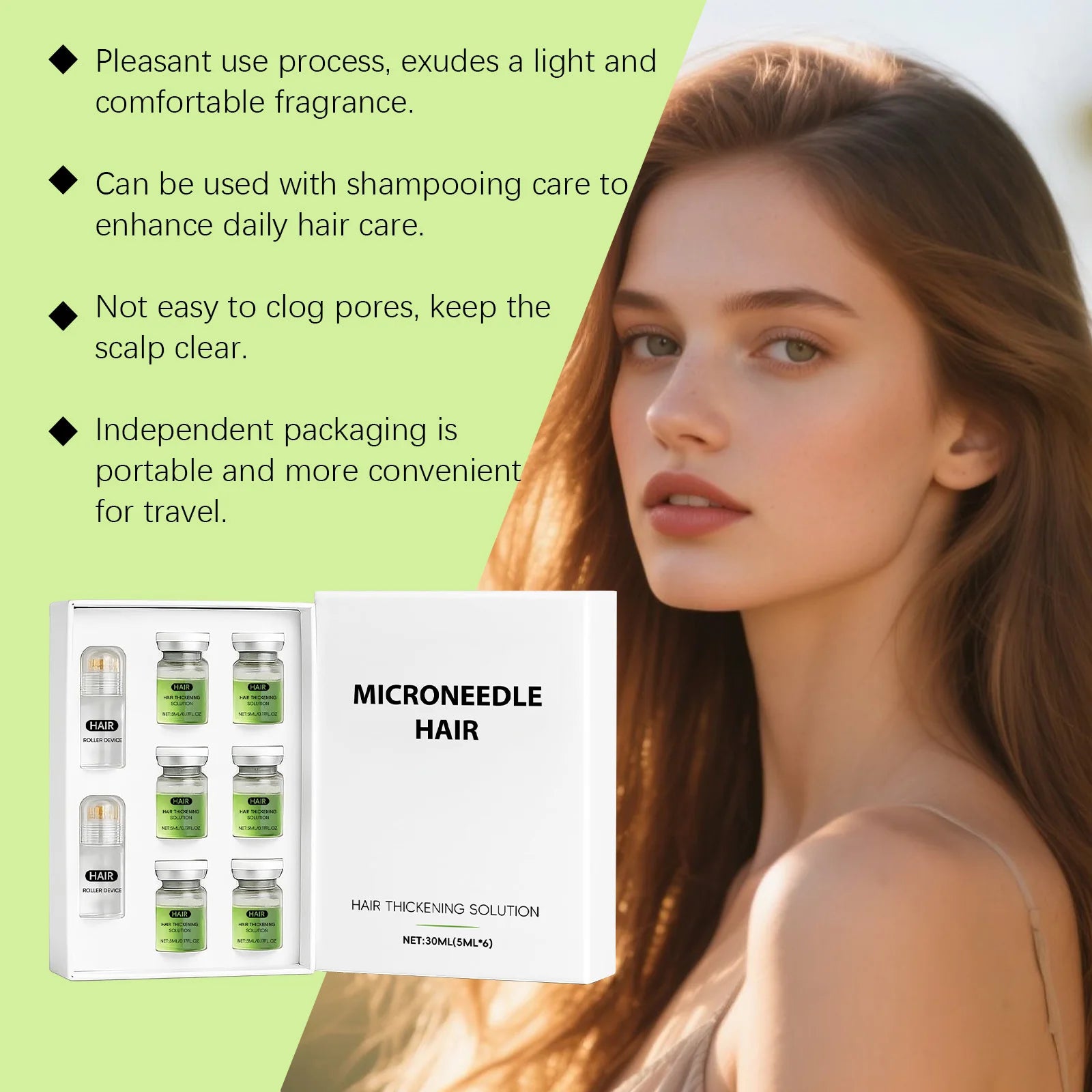 Hair-Growth Derma Roller & Serum Kit