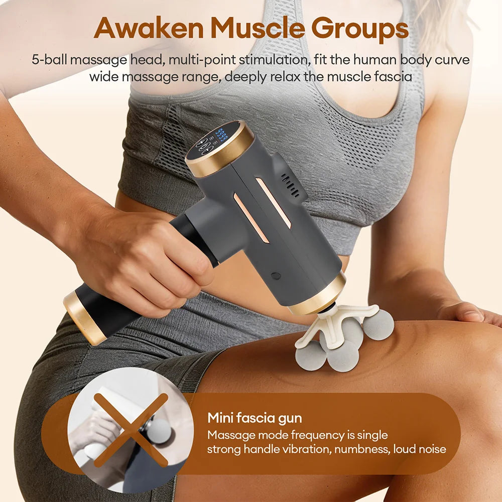 Pro Fascia Massage Gun — 11 Heads, 99 Speeds, Deep Muscle Recovery