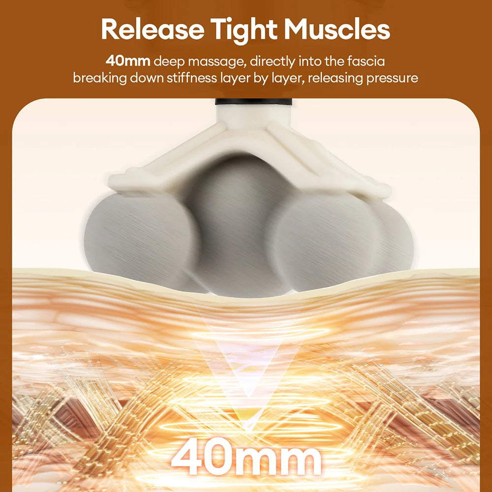 Pro Fascia Massage Gun — 11 Heads, 99 Speeds, Deep Muscle Recovery