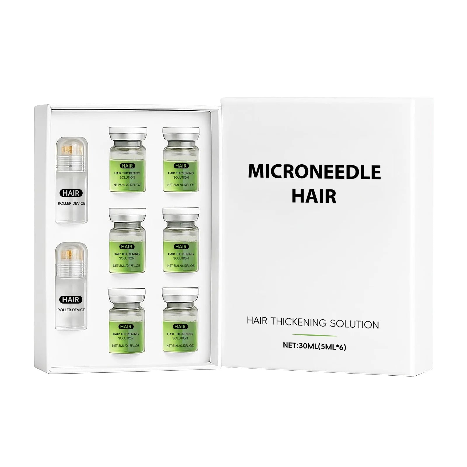 Hair-Growth Derma Roller & Serum Kit