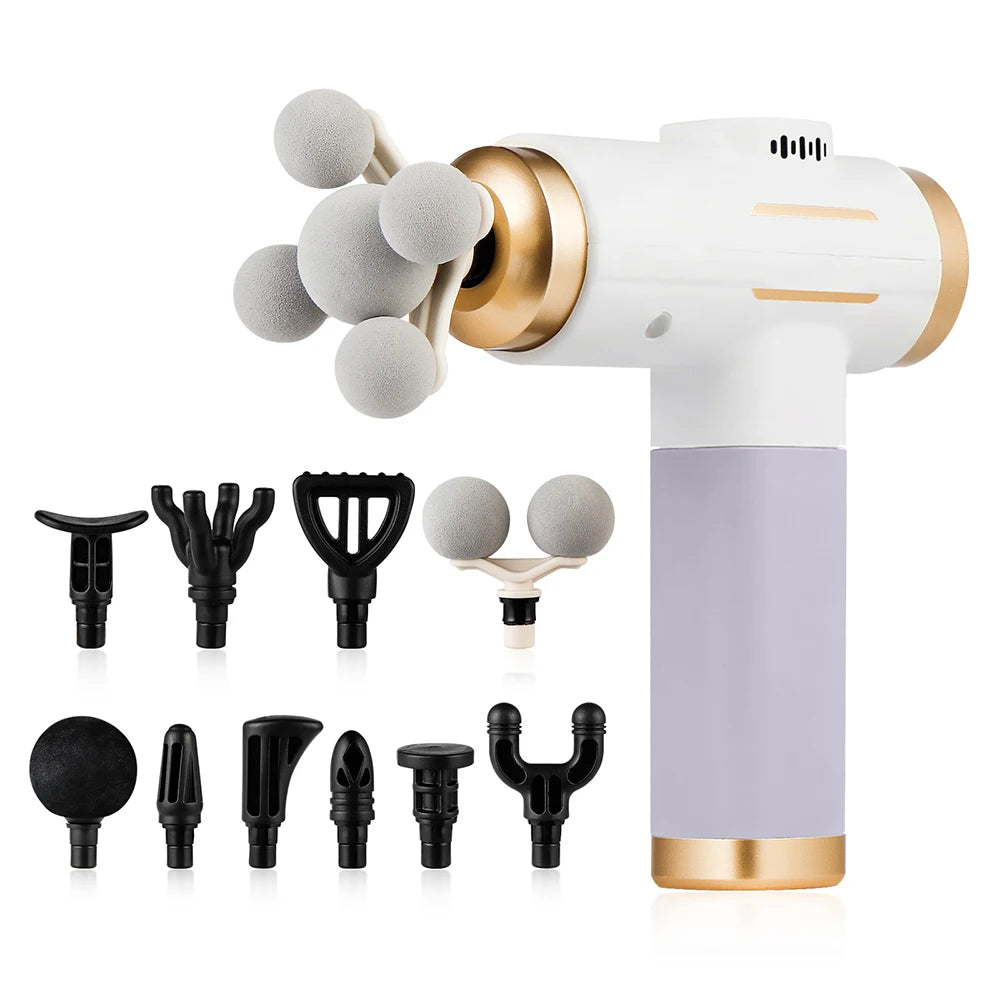 Pro Fascia Massage Gun — 11 Heads, 99 Speeds, Deep Muscle Recovery