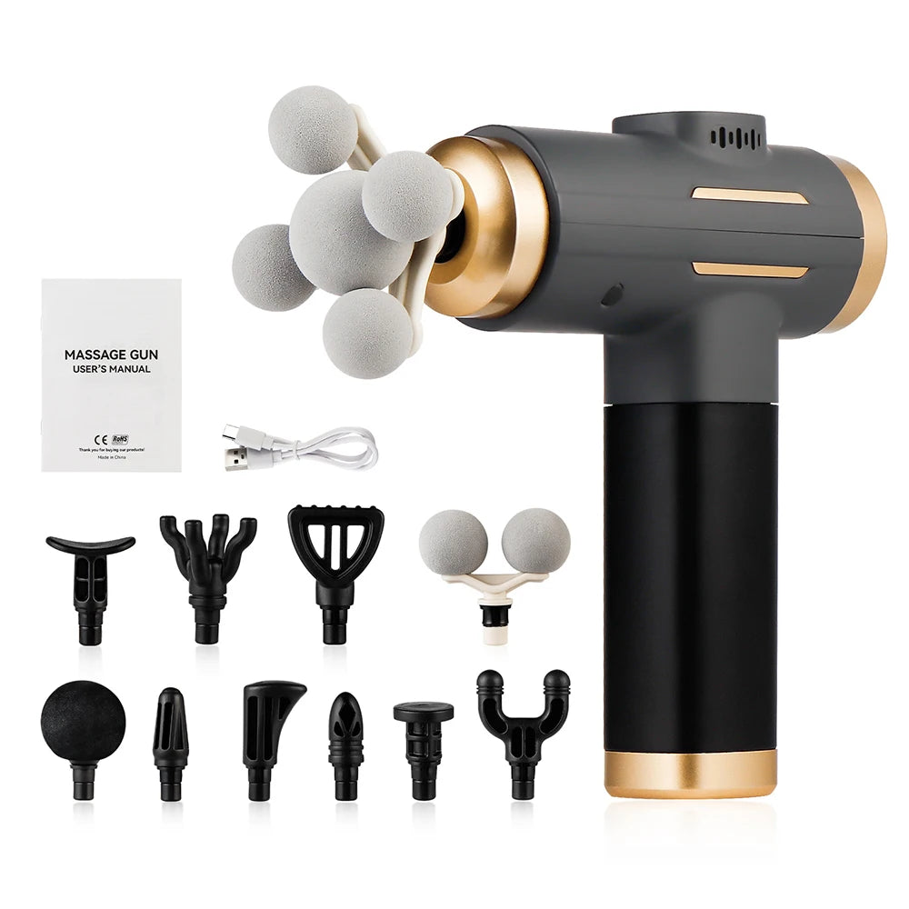 Pro Fascia Massage Gun — 11 Heads, 99 Speeds, Deep Muscle Recovery